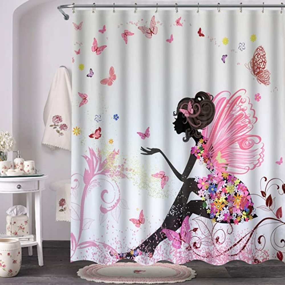 Fairy Girl with Wings in a Floral Dress Fantasy - Picture 1 of 4